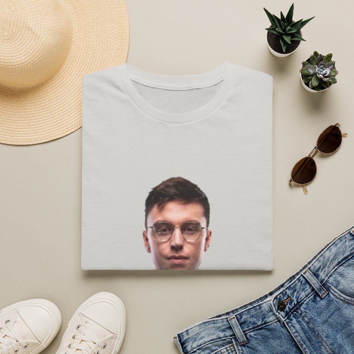 Custom Face Photo T-Shirt | Personalized Portrait Tee | Caedrel