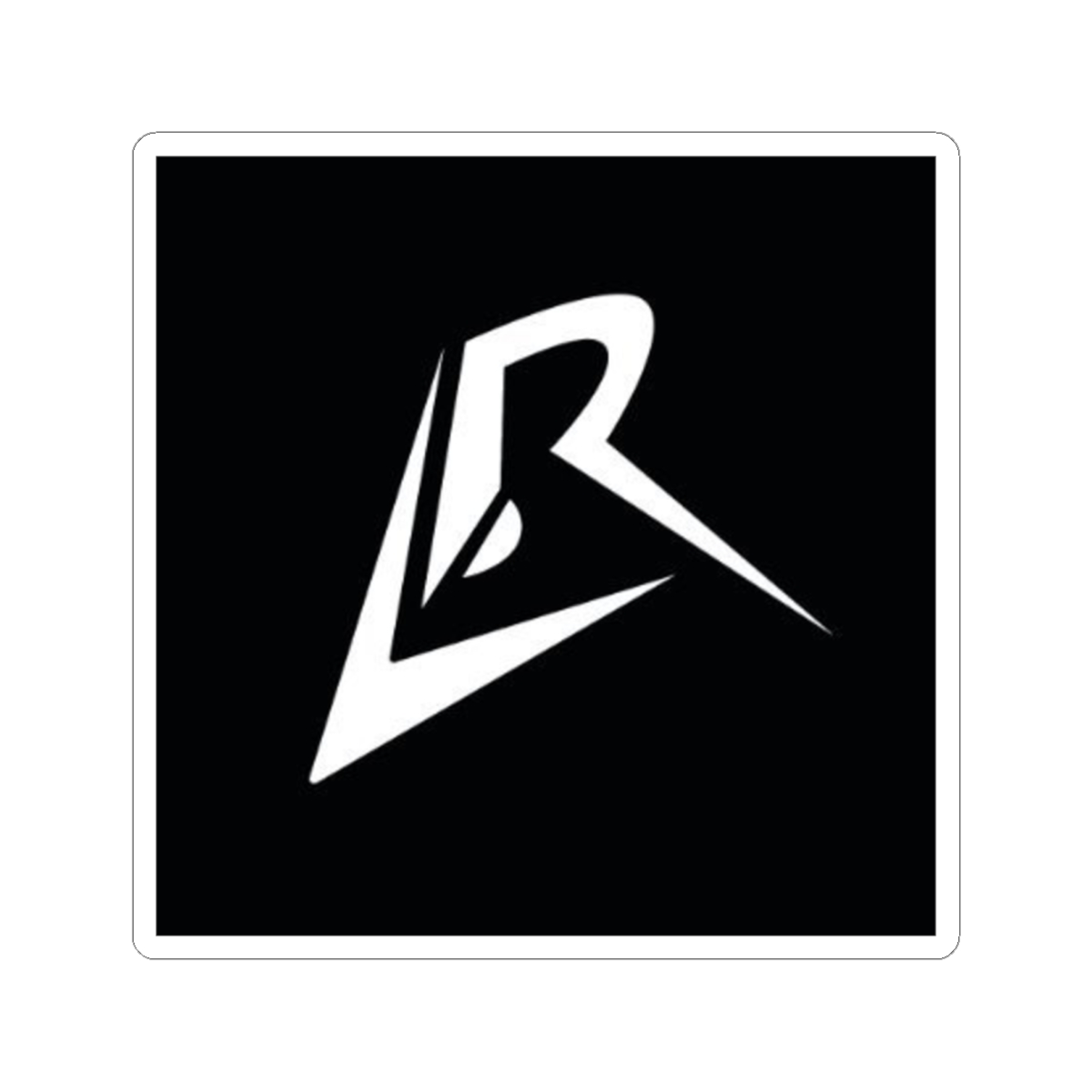 Angular Monogram Logo Sticker | Kiss-Cut Sticker | Caedrel